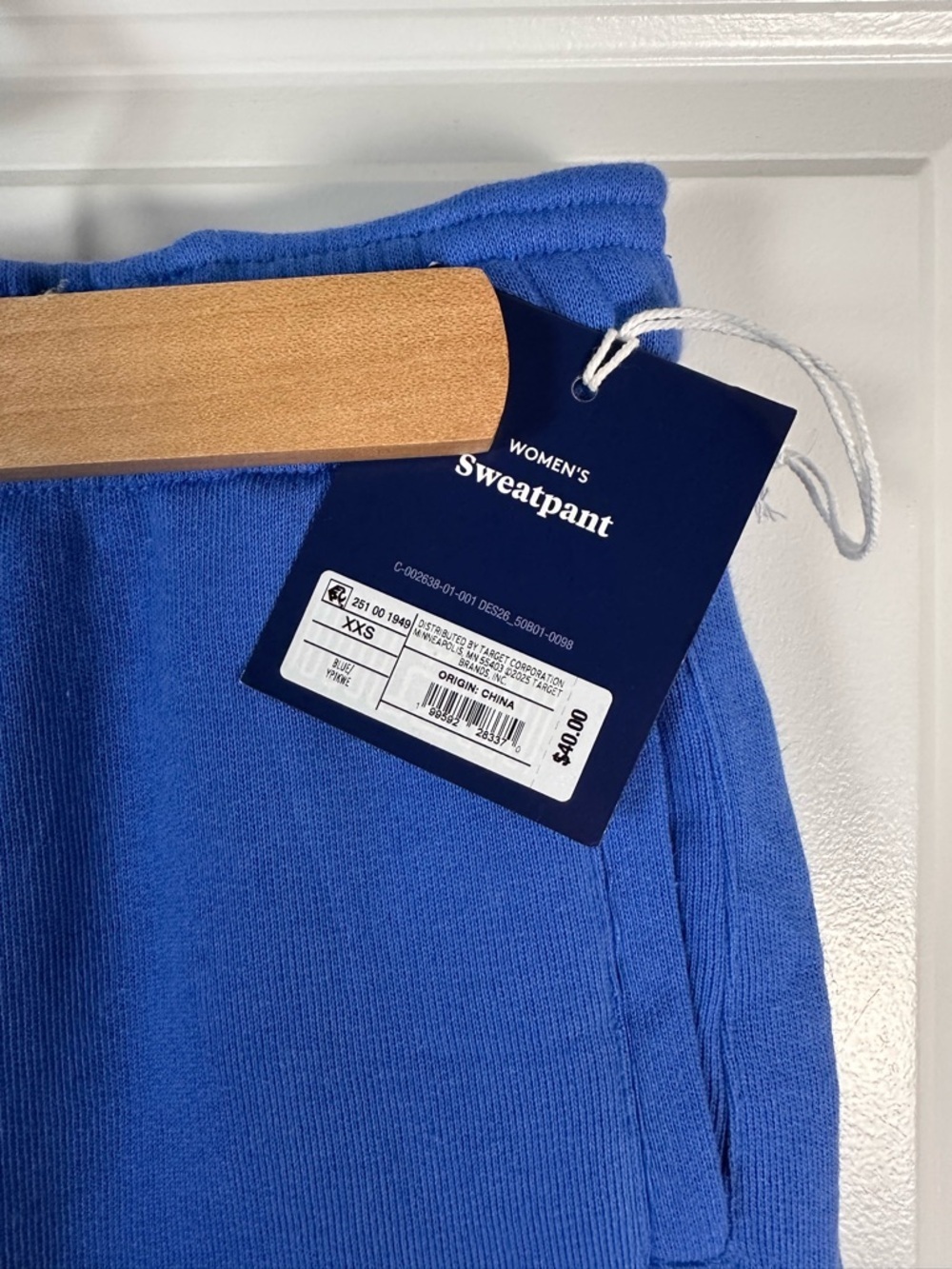 Roller Rabbit Target Sweatpants Blue Hearts Jogger Women Size XXS NWT - Picture 7 of 8